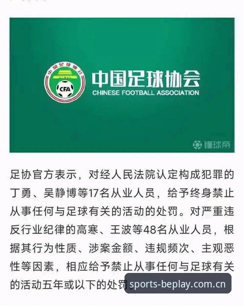 3大影响解读中国足协第三批禁足名单，beplay体育用户必知的行业动向